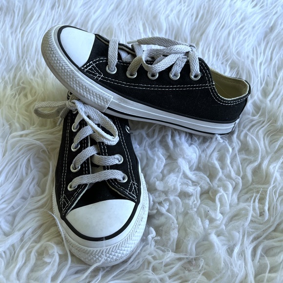 Converse Other - Converse Chuck Taylor All Star Black & White Low Top Shoes Unisex kids size 12